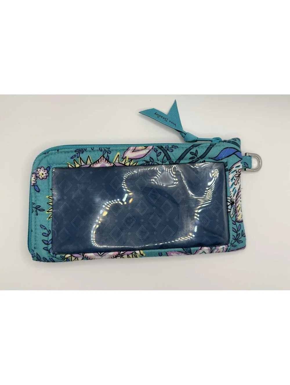 Vera Bradley RFID Tech Wristlet Clear Touch Screen Back ~ Peacock Garden